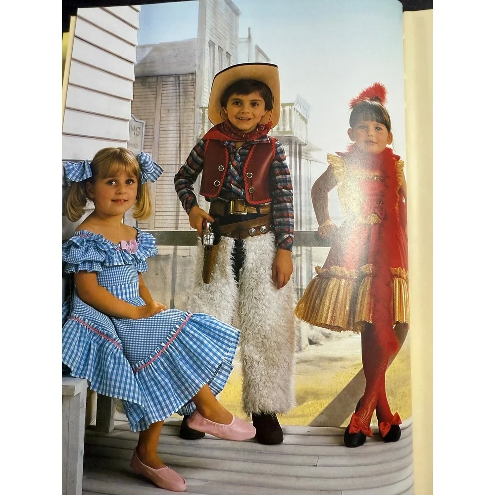 Party Costumes for Kids Book‎ Sewing Patterns Dress Up Halloween Cosplay Vintage
